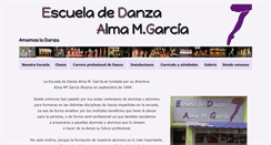 Desktop Screenshot of escueladedanzaalmagarcia.com