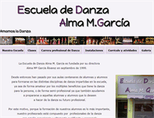 Tablet Screenshot of escueladedanzaalmagarcia.com